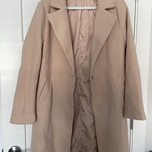 SHEIN cream/beige Overcoat